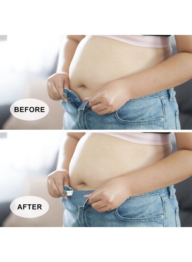 Bukela 4 Pcs Maternity Pants Waist Extenders for Pregnant Women, Elastic Adjustable Extension Buckle - Image 2
