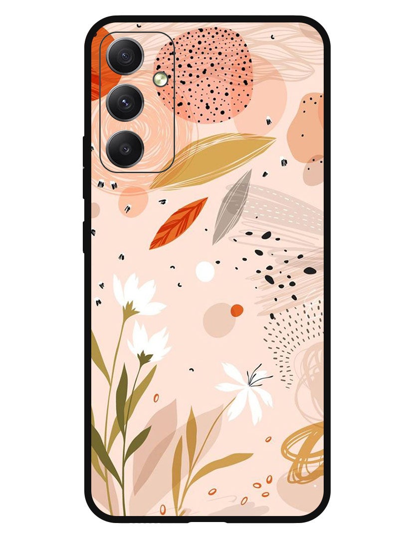 Theodor Protective Case Anti Scratch Shock Proof Bumper Cover For Samsung Galaxy F14 Floral Art - Image 1