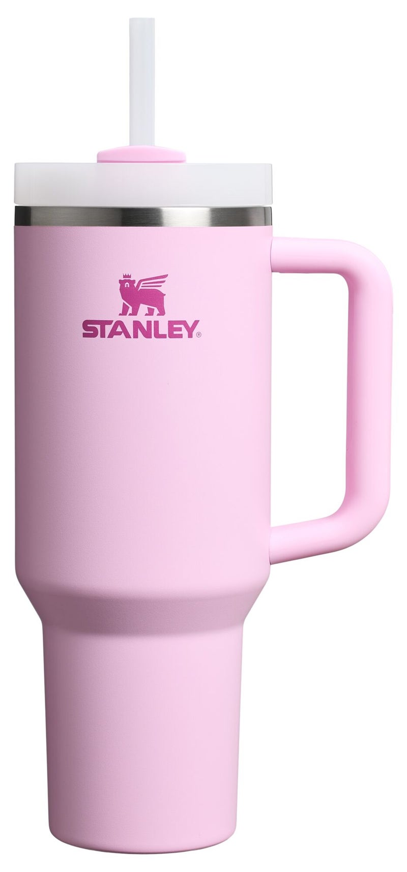 Stanley 40oz Stanley Quencher 2.0 Tumbler Insulated Travel Cup with Handle & Straw – Cherry Blossom - Image 1