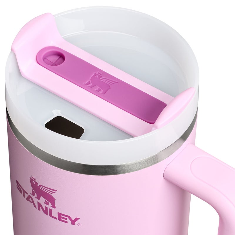 Stanley 40oz Stanley Quencher 2.0 Tumbler Insulated Travel Cup with Handle & Straw – Cherry Blossom - Image 3