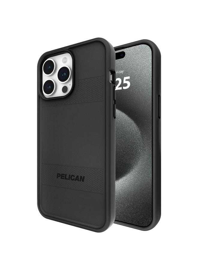 Pelican Pelican Protector 6.7" iPhone 15 Pro Max Case - Compatible with MagSafe - 16ft MIL-STD Drop Protection - Magnetic Charging Phone Cases for iPhone 15 Pro Max with Anti-Scratch Technology - Black  - Image 1