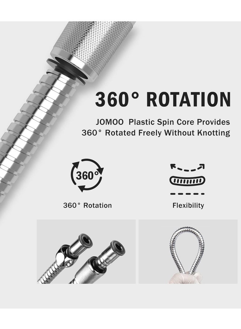 Jomoo Shower Hose Bidet Hose, 120 cm Stainless Steel Shower Head Hose, Bidet Hose, 360°Anti-twist Shower Pipe, Shattaf Hose  - Image 4