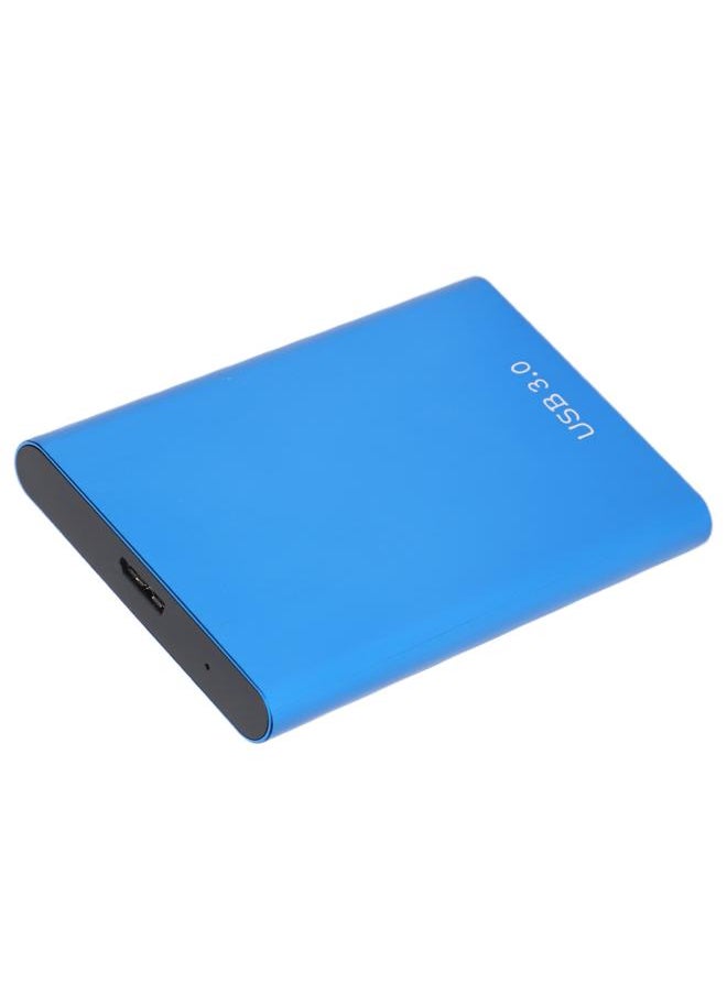 Thoraya USB3.0 Aluminum Alloy Round Edge Shell Mobile Hard Drive Mechanical Hard Drive 2.5 Inch USB3.0 External Hard Drive Portable External Hard Drive Blue 250GB  - Image 2