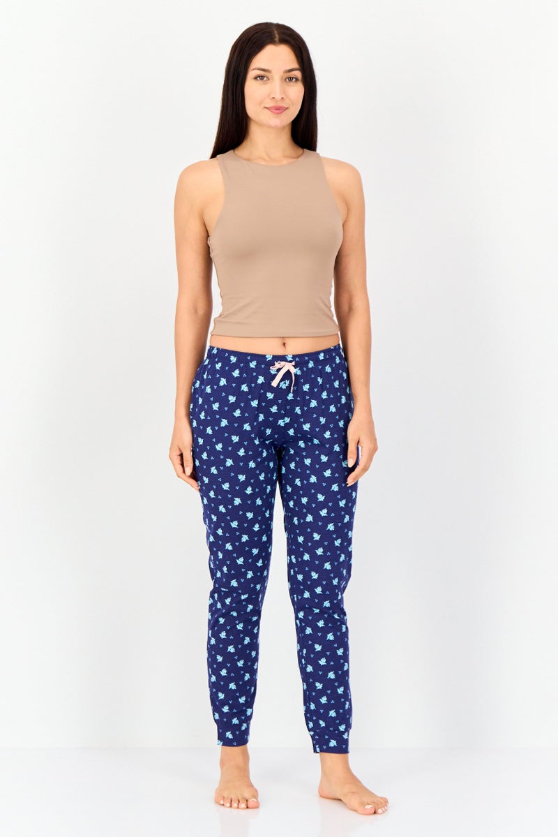 Zivame x Rosaline Women Allover Print Drawstring Pajama, Multicolor - Image 3