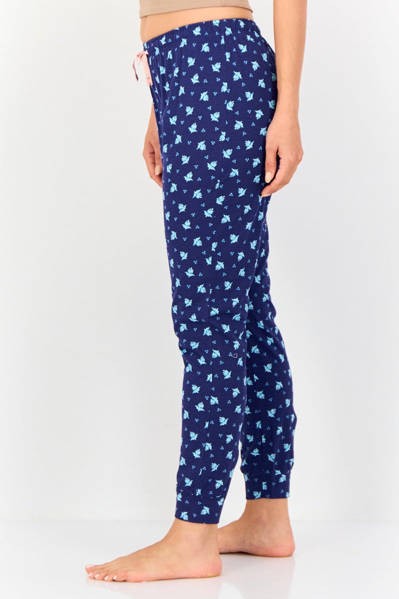 Zivame x Rosaline Women Allover Print Drawstring Pajama, Multicolor - Image 4