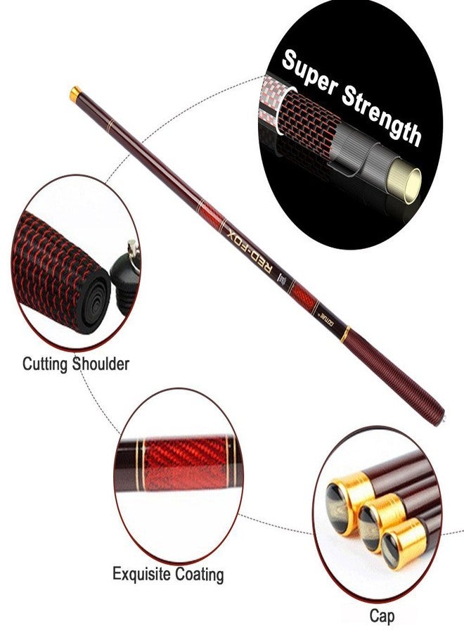 Goture Telescopic Tenkara Fishing Rod Collapsible Crappie Rods 1 Piece Portable Hand Fishing Poles Carbon Fiber Telescoping Stream Ultralight Inshore Carp Bamboo Pole Bass Trout 12 15 18 20 21 24Ft - Image 5