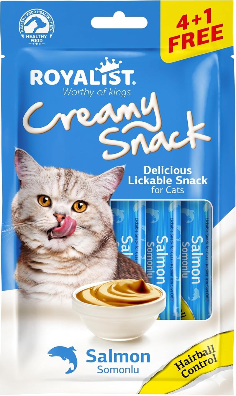 ROYALIST Creamy Snack Hairball Control Cat Treats Adult Cat Salmon 75g - Image 1