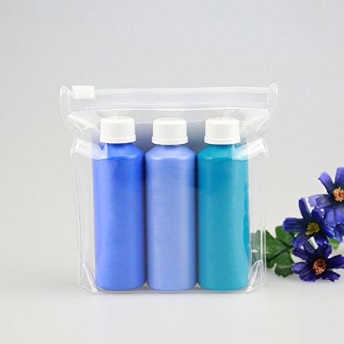 BCP Bluecell 5 PCS Small EVA Soft Transparent Plastic Cosmetic Organizer Bag Pouch With Zipper Closure,Travel Toiletry Makeup Bag - Image 4