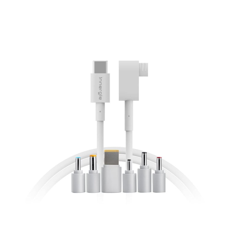 Innergie C-T USB-C 1.5m Power Adapter Cord with Universal Laptop Connector Tips to Fit Most Laptop,Multi PC Connectors for Compatible with Acer/ASUS/Dell/HP/Lenovo& More (Delta Electronics) - Image 1