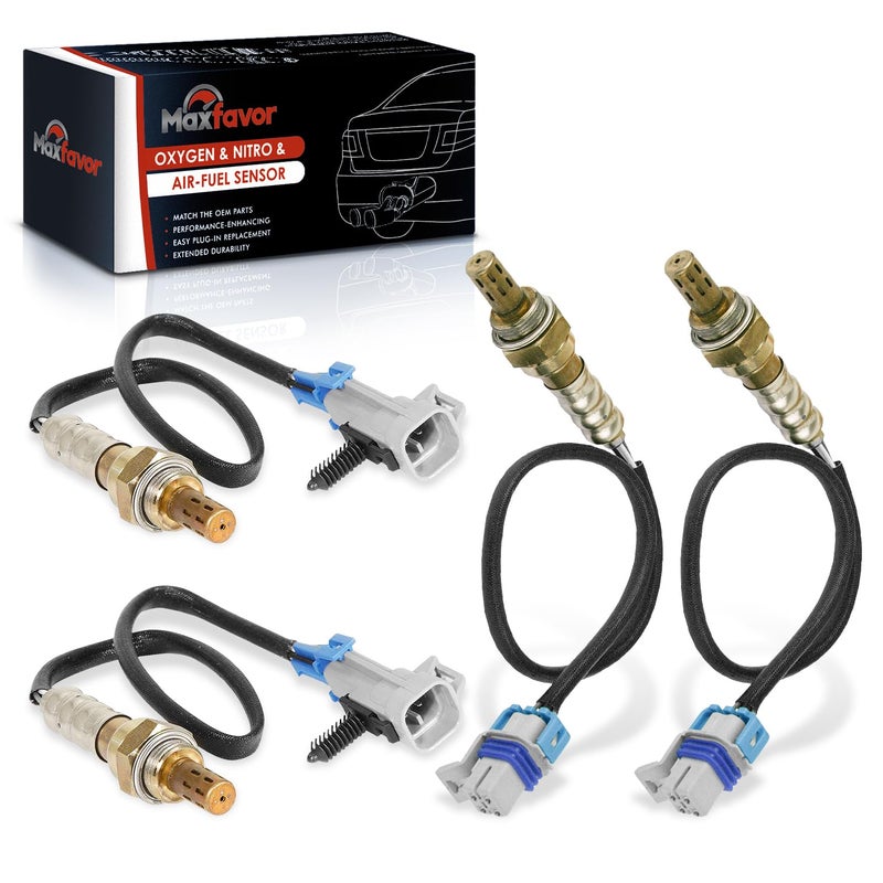 Maxfavor 4Pcs Upstream Downstream Oxygen Sensor Replacement for Chevy and GMC Models - Image 1