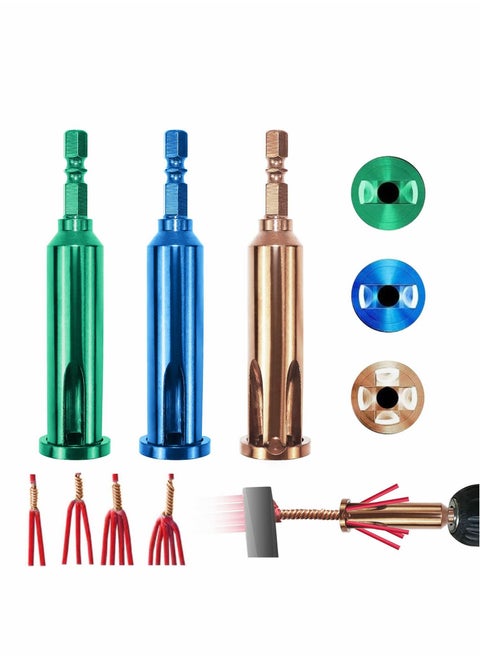 Wire Twisting Tools, Wire Stripper and Twister, Quick Connector Twist Wire Tool, 4 Square and 2.5 Square, 2~5 Way Twister Wire, for Stripping and Twisting Wire Cable at the Same Time