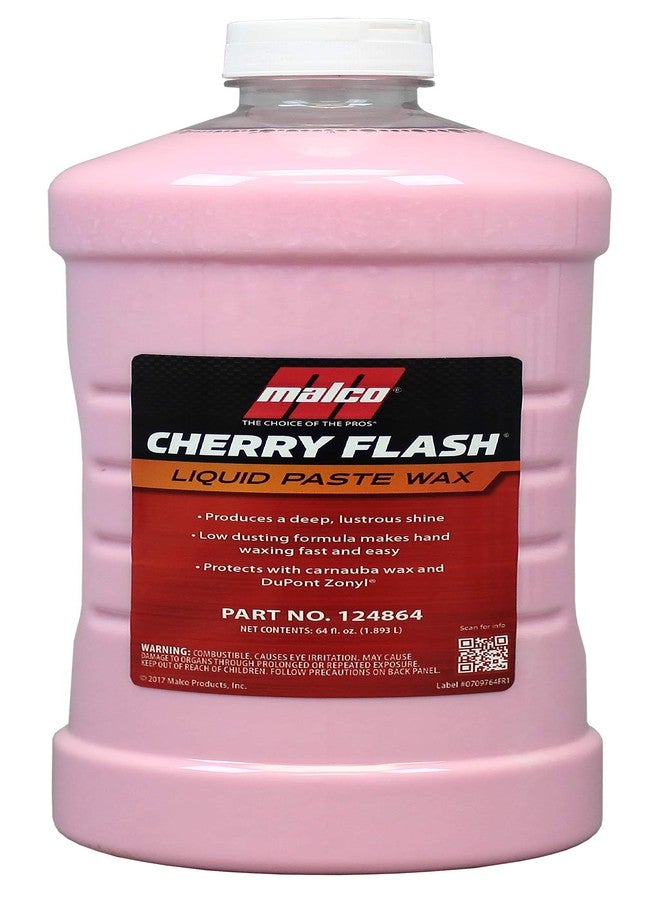 Malco Cherry Flash Automotive Liquid Paste Wax - Protect & Shine Your Vehicle/Easiest Way to Hand Wax Your Car/Lasting Gloss & Protection For Cars, Trucks, Boats, and Motorcycles / 64 Oz. (124864) - Image 1