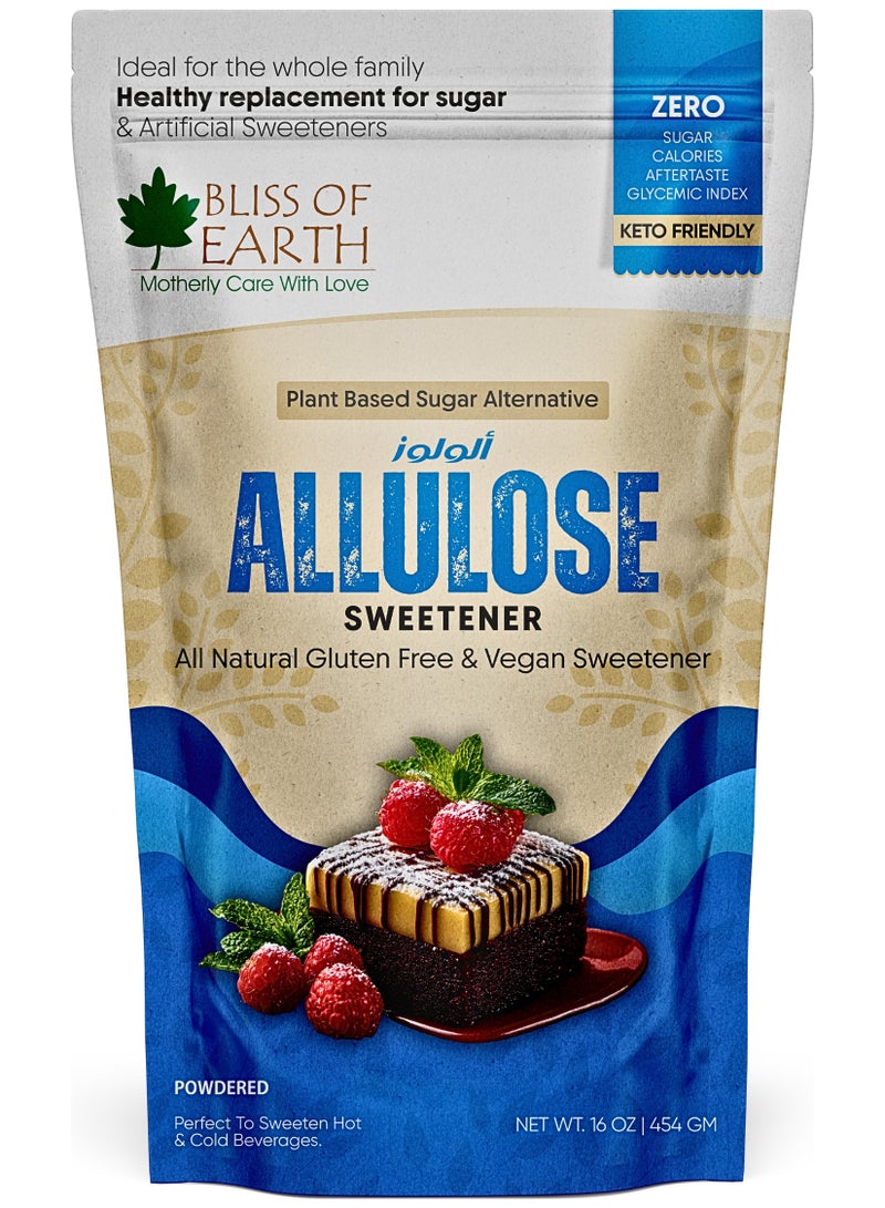 Bliss of Earth 1lb Allulose Sweetener Zero Calorie Natural Sugar Substitute, 454g - Image 1