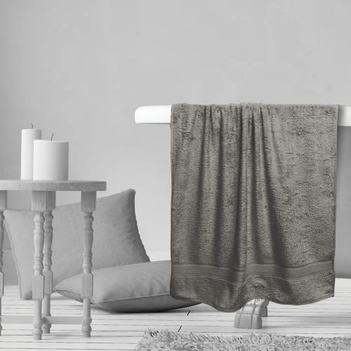Sassoon Spur 550 GSM Bamboo Bath Towel - Shadow (Pack of 1) (70cmX140cm) - Image 3