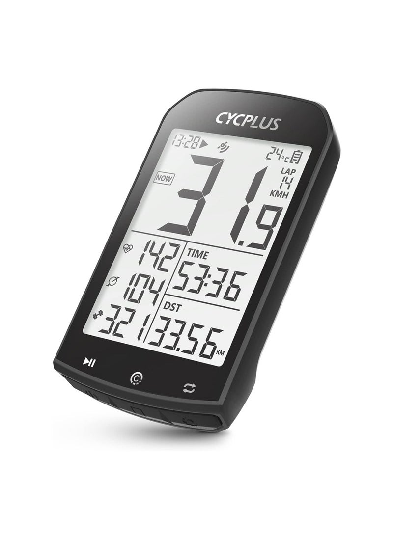 CYCPLUS - CYCPLUS M1 GPS Bike Computer - Highly Visible Bike Speedometer & Odometer - 2.9" glare-free screen, dynamic GPS, ANT+ sensor support, 30-hour battery life - Image 1
