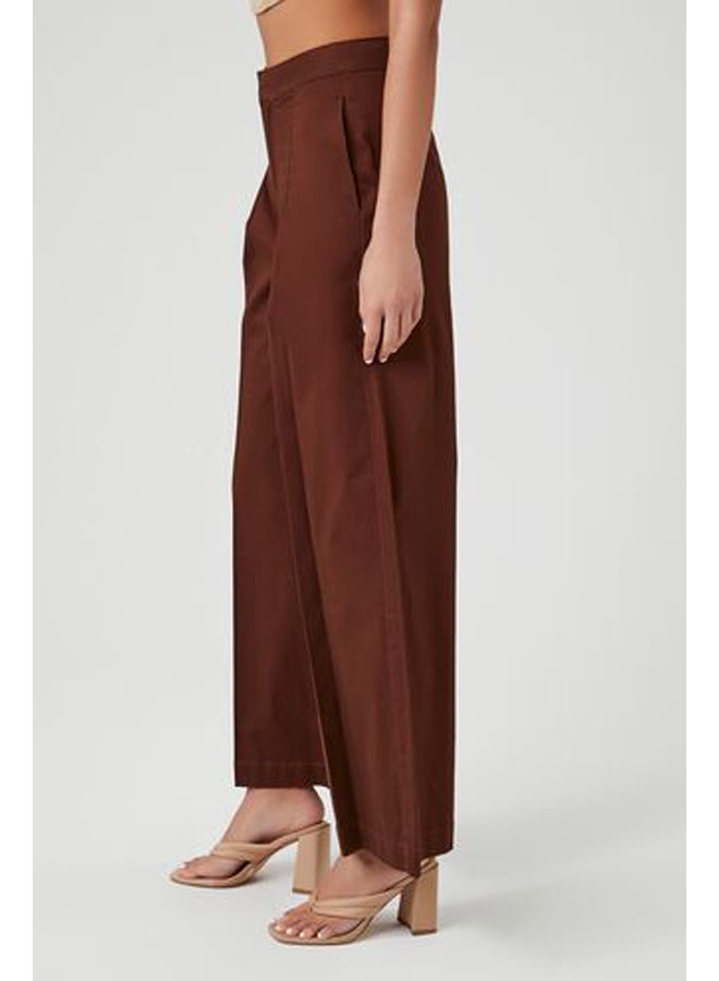 FOREVER 21 Pleated Satin Wide-Leg Pants - Image 3