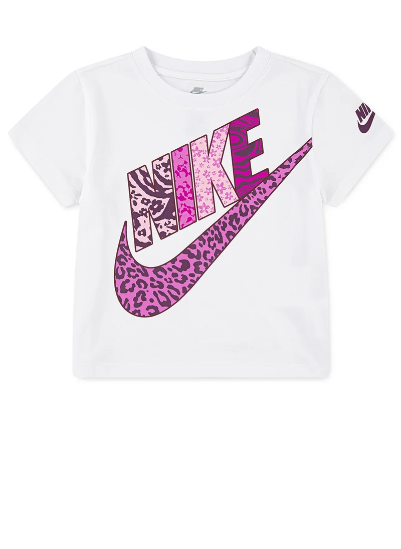 نايكي Kids Animal Printed Futura Logo T-Shirt