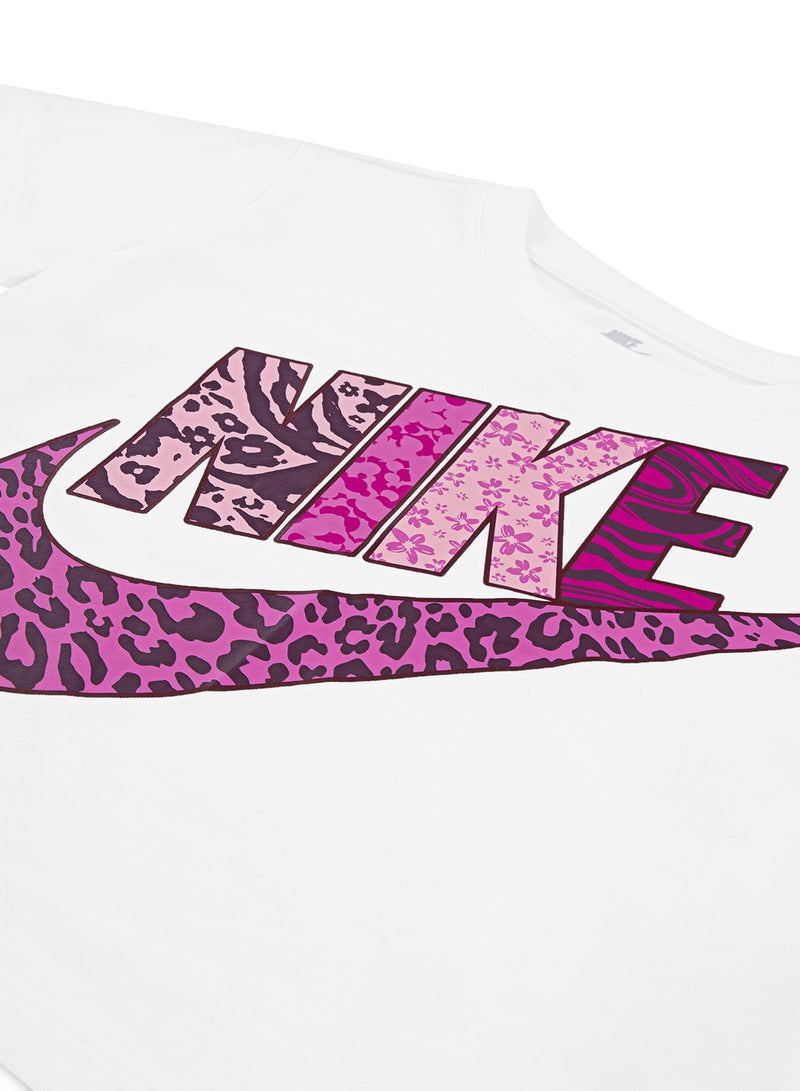 Nike Kids Animal Printed Futura Logo T-Shirt  - Image 3