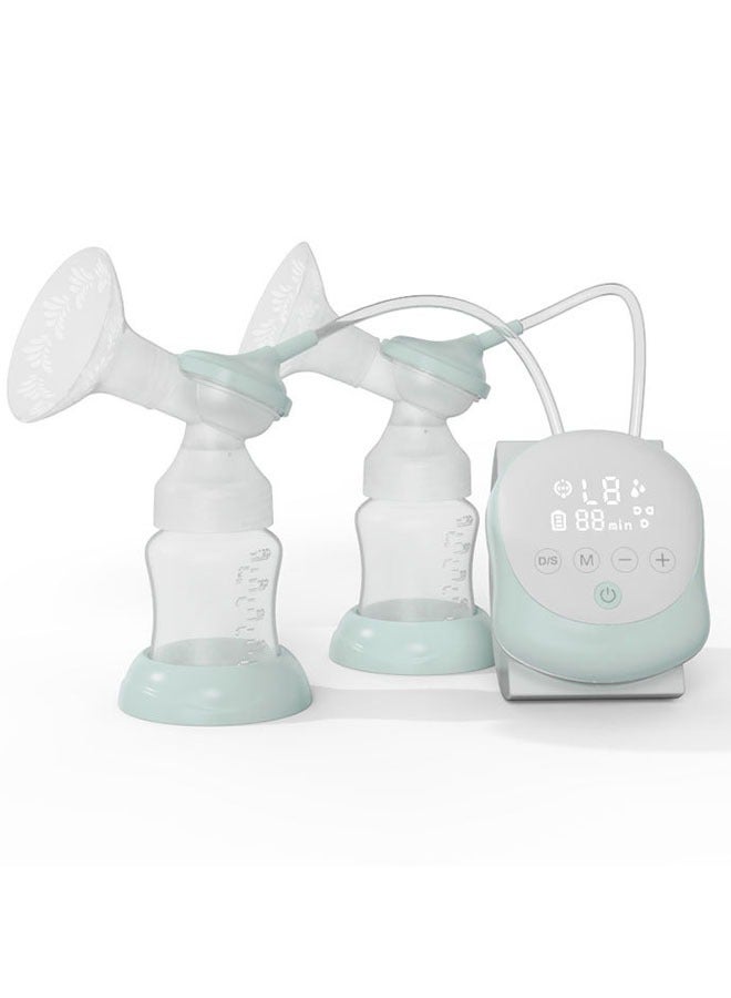 كيكي مضخة حليب الثدي الكهربائية المزدوجة خالية من البيسفينول A، قابلة لإعادة الشحن، مضخة حليب الثدي الكهربائية المزدوجة من السيليكون - Image 1