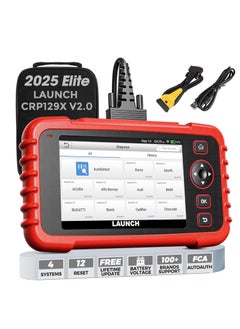 Launch LAUNCH CRP129X V2.0 Elite OBD2 Scanner, 2024 Lifetime Free Online Update Scan Tool, 12 Reset, InjectorCoding, ABS/SRS/TCM/Engine System Diagnostic Scanner, Auto Vin,Car Scanner Diagnostic for all cars  - Image 1