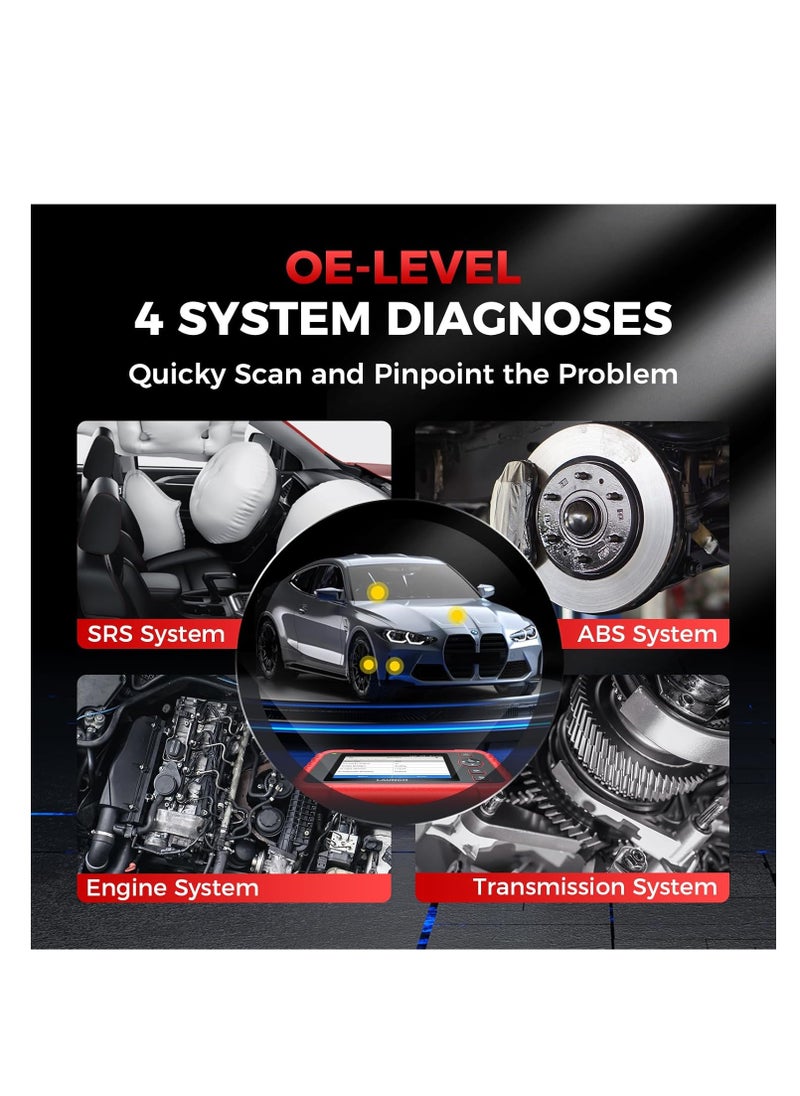 Launch LAUNCH CRP129X V2.0 Elite OBD2 Scanner, 2024 Lifetime Free Online Update Scan Tool, 12 Reset, InjectorCoding, ABS/SRS/TCM/Engine System Diagnostic Scanner, Auto Vin,Car Scanner Diagnostic for all cars  - Image 2