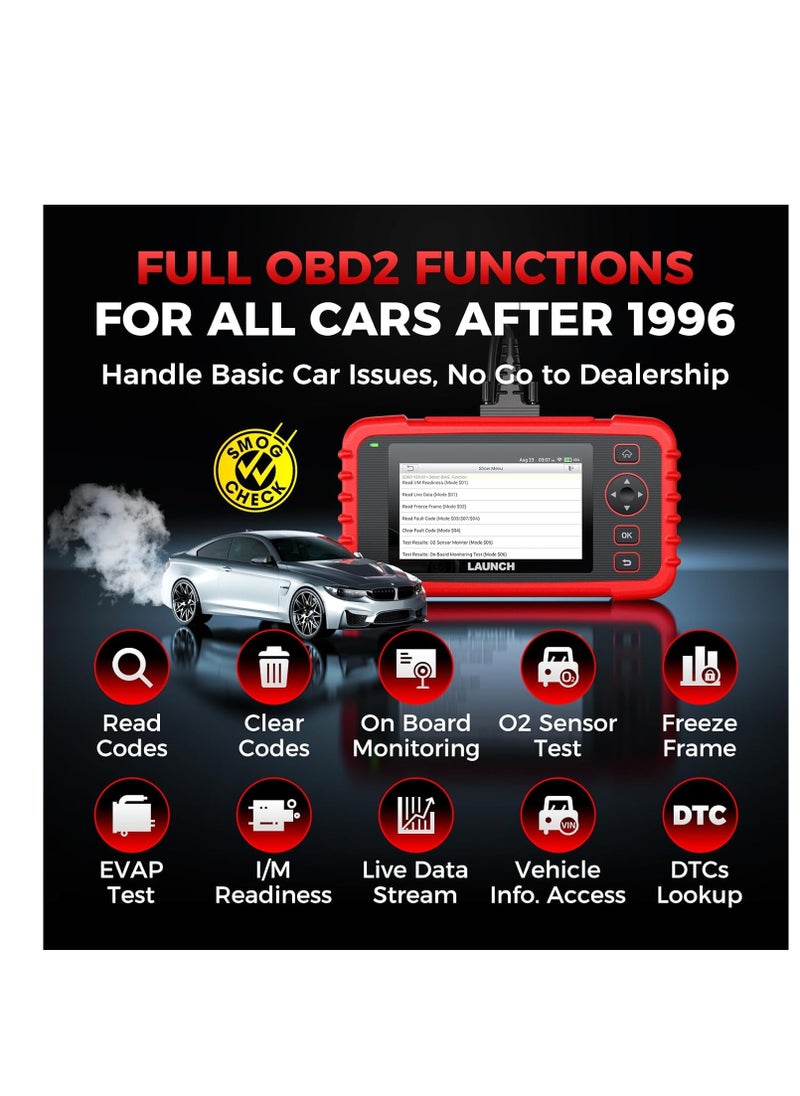 Launch LAUNCH CRP129X V2.0 Elite OBD2 Scanner, 2024 Lifetime Free Online Update Scan Tool, 12 Reset, InjectorCoding, ABS/SRS/TCM/Engine System Diagnostic Scanner, Auto Vin,Car Scanner Diagnostic for all cars  - Image 3