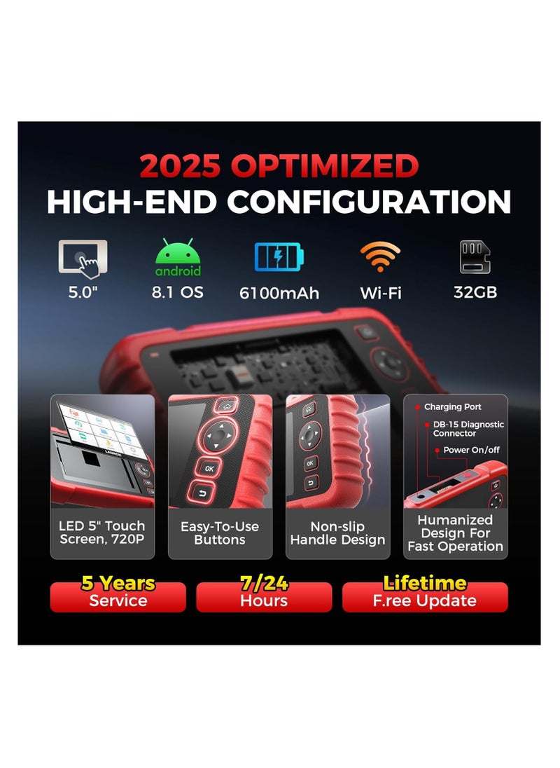 لانش - لاونش CRP129X CRP129X V2.0 ماسح ضوئي من النخبة OBD2، أداة مسح ضوئي مجانية للتحديث عبر الإنترنت مدى الحياة، 12 أداة مسح ضوئي على الإنترنت، إعادة ضبط، حاقن ترميز، ماسح ضوئي لتشخيص نظام ABS/SRS/TCM/TCM/ نظام المحرك، ماسح ضوئي لتشخيص السيارات، ماسح ضوئي لتشخيص جميع السيارات - Image 1
