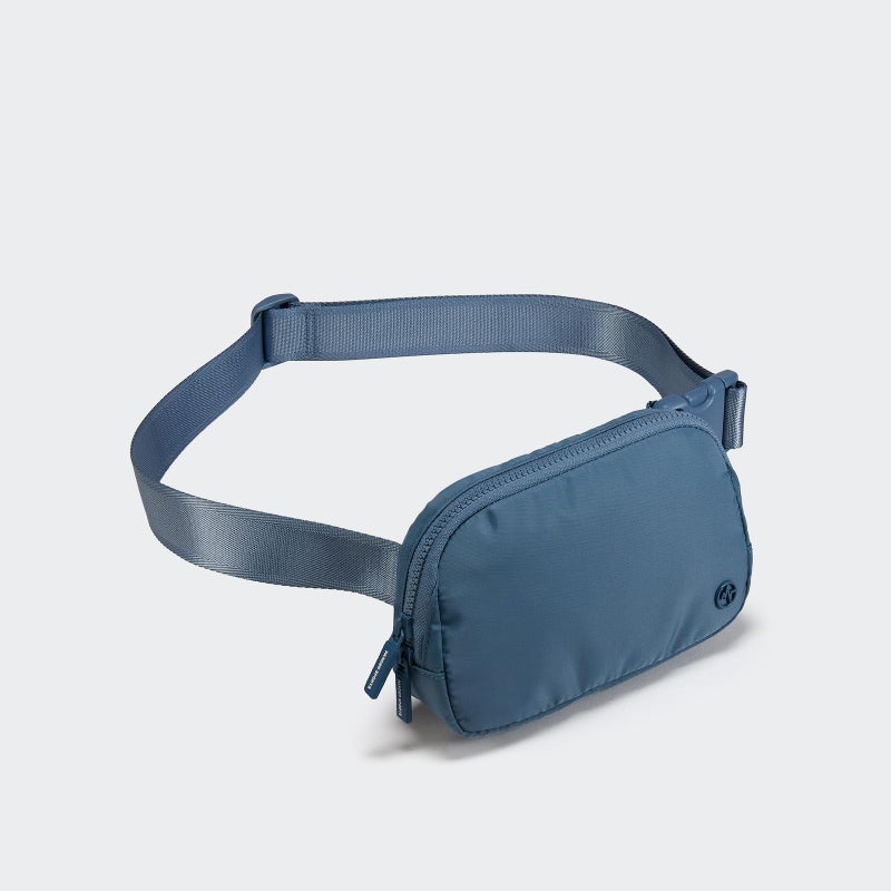 Pander حقيبة خصر باندر بسحاب مزدوج للنساء، حقيبة حزام نيلون مقاومة للماء، حقائب كتف بحزام قابل للتعديل (أزرق نيلي) - Image 3