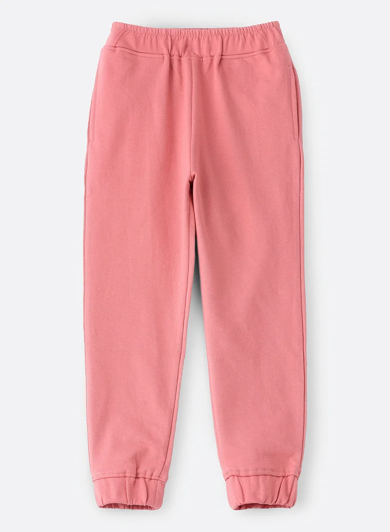 Jelliene Solid jogger with elastic at bottom