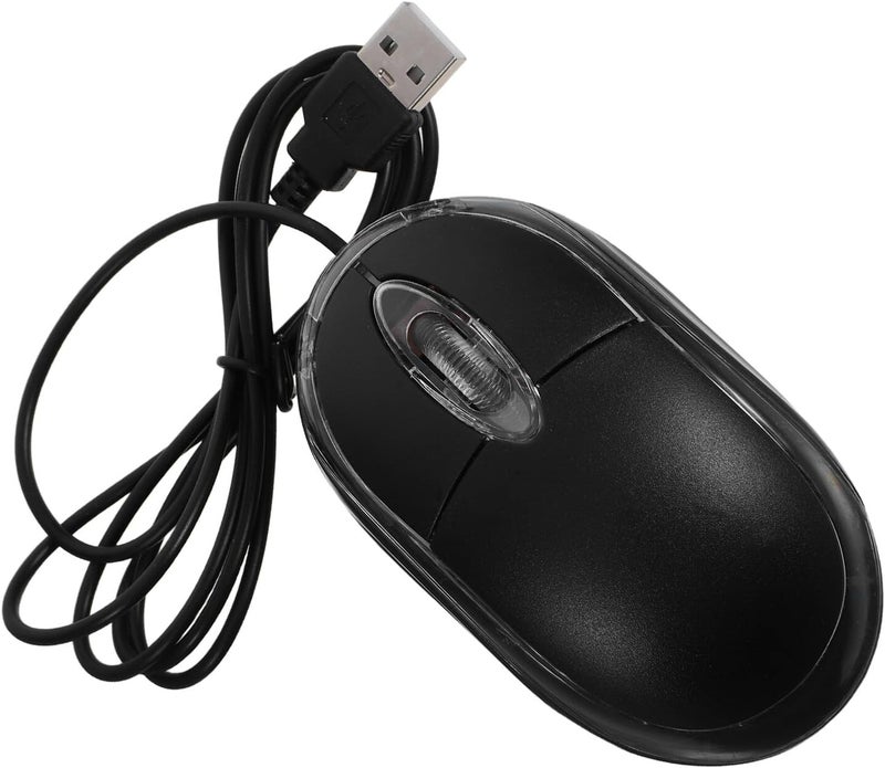 Wired USB Mouse Optical with LED Light and Cable Ergonomic Computer Mouse for Laptop Notebook PC Easy Connection Accurate Tracking - Image 1
