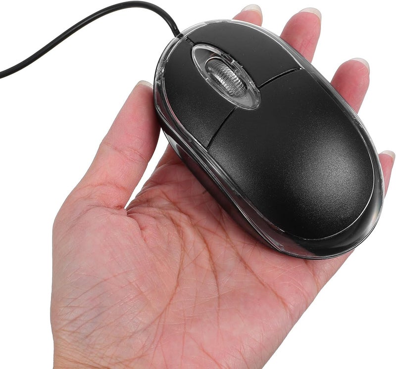 Wired USB Mouse Optical with LED Light and Cable Ergonomic Computer Mouse for Laptop Notebook PC Easy Connection Accurate Tracking - Image 4