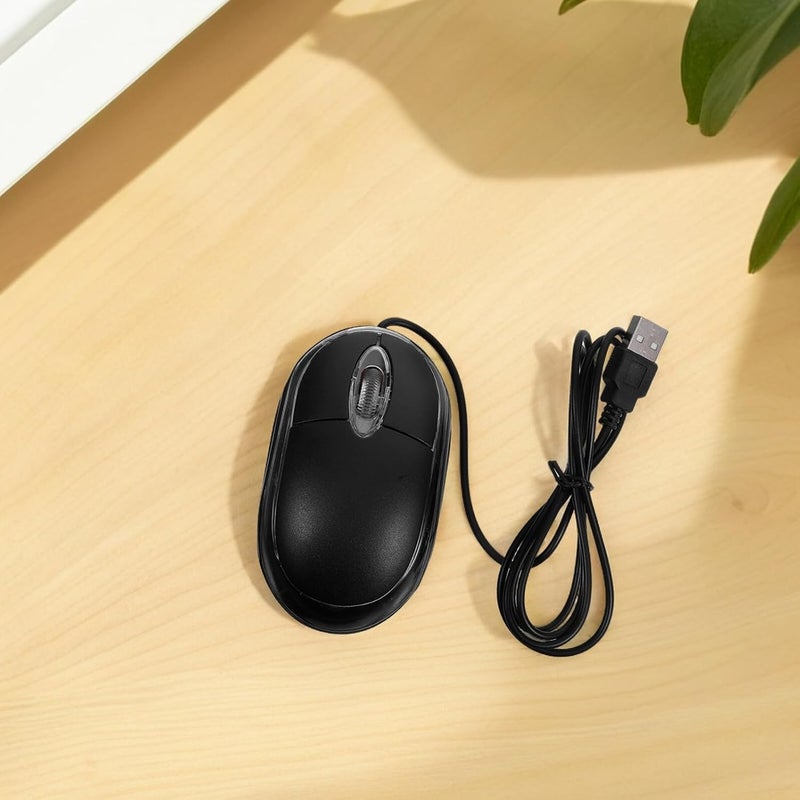 Wired USB Mouse Optical with LED Light and Cable Ergonomic Computer Mouse for Laptop Notebook PC Easy Connection Accurate Tracking - Image 5