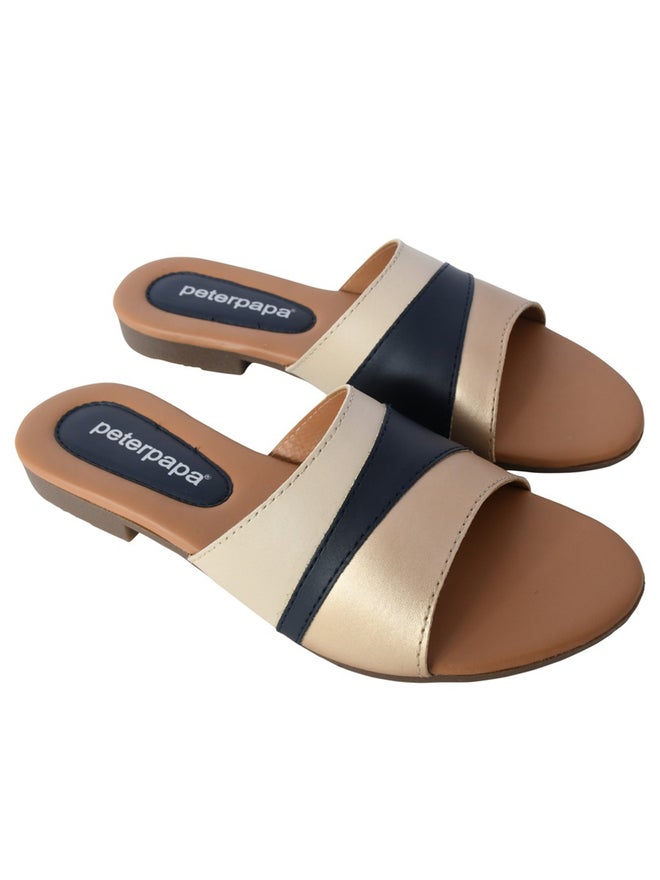 Peterpapa Color Block Strap Open Toe Sandals - Image 1