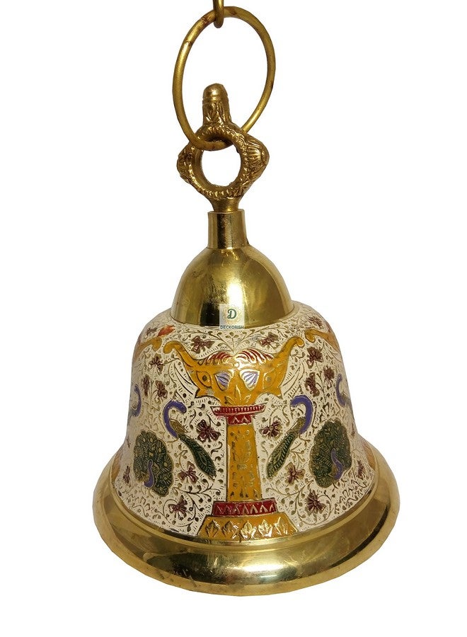 D DECKORISH D D DECKORISH Brass White Hanging Bell 23 CM - Image 2