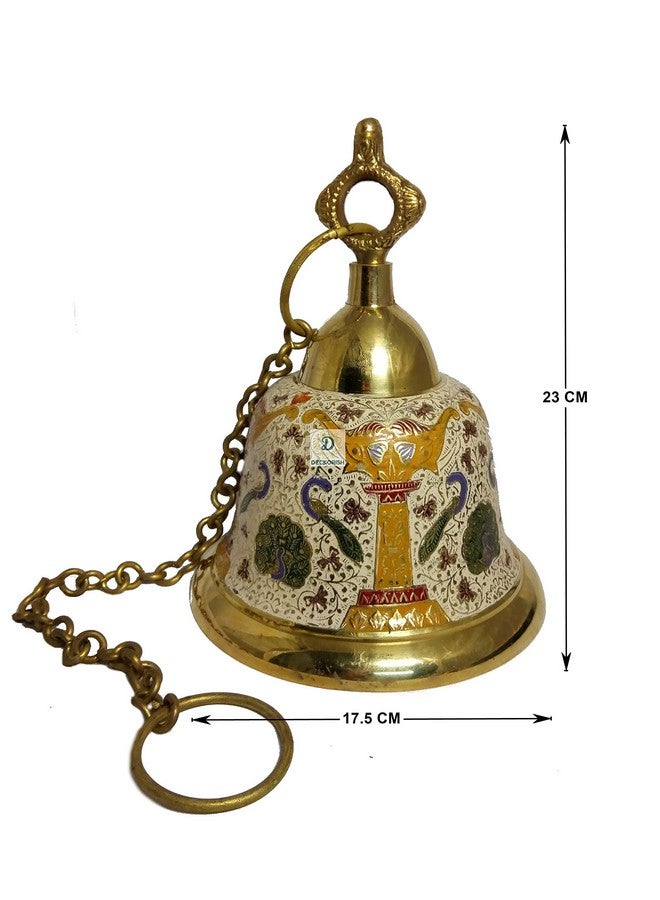 D DECKORISH D D DECKORISH Brass White Hanging Bell 23 CM - Image 3