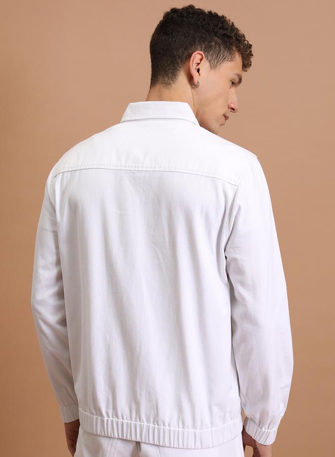 HIGHLANDER Collared Zip Up Regular Fit Jacket - Image 3