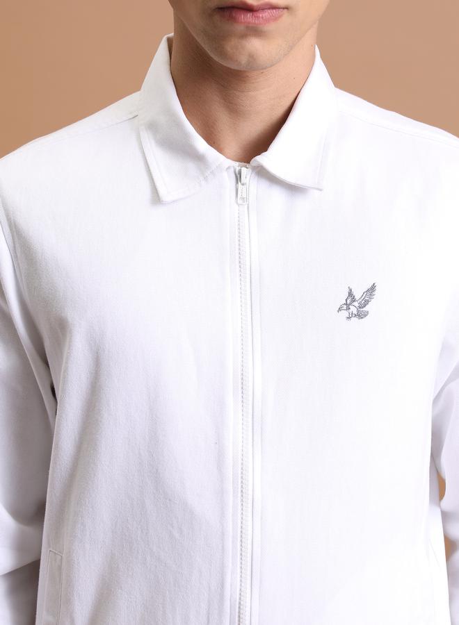 HIGHLANDER Collared Zip Up Regular Fit Jacket - Image 2