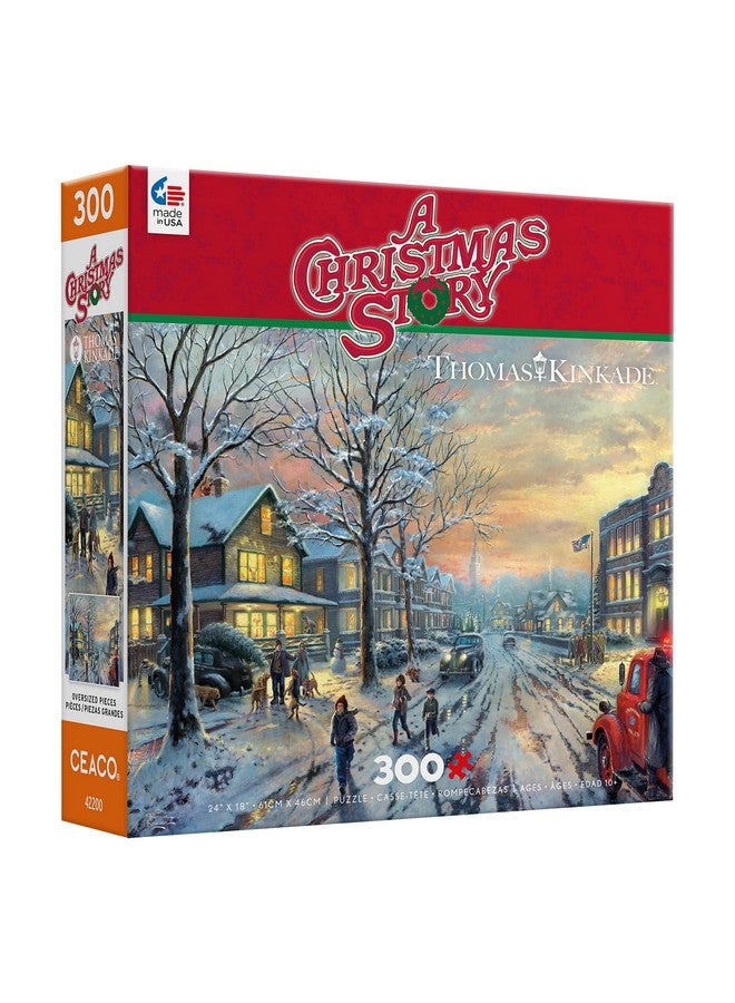 Ceaco - Thomas Kinkade - Holiday Movies - A Christmas Story - 300 Piece Jigsaw Puzzle - Image 3