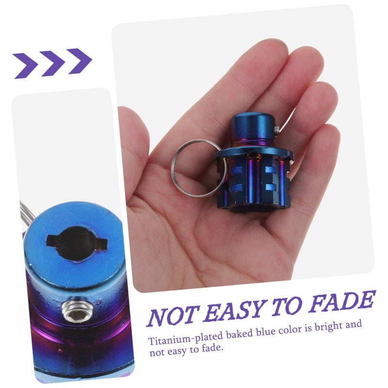 Garneck Titanium Alloy Motorcycle Key Cover For Scooter With Screw Easy Install - Image 3