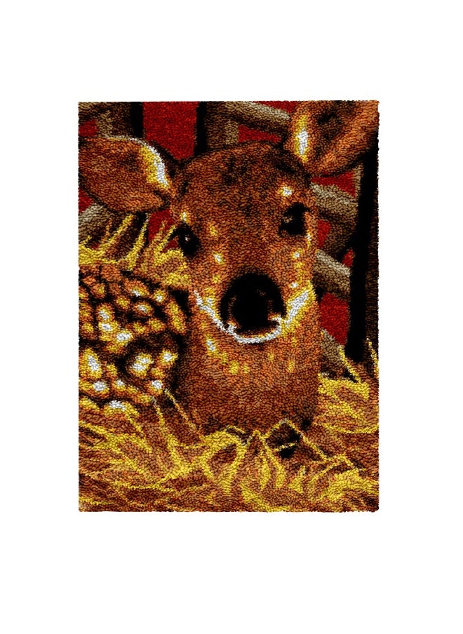 Loquat Latch Hook Rug Kit,Crochet Cat Sofa,Crochet Pattern,Crochet Rug Pattern,Tapestry Cushion Kit Rug Hook Pattern  - Image 1