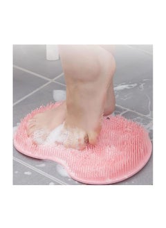 Dubkart Shower Foot Scrubber Larger Size Mat with Non Slip Suction Cups  Cleans Smooths Exfoliates and Massages Your Feet Without Bending  - Image 3