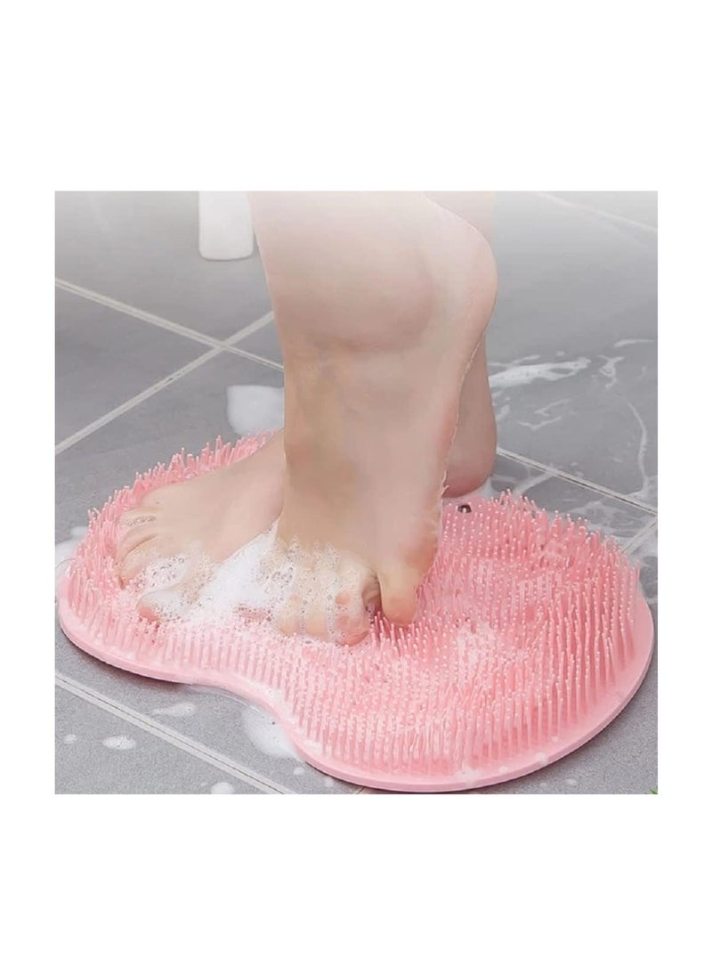 Dubkart - Shower Foot Scrubber Larger Size Mat with Non Slip Suction Cups  Cleans Smooths Exfoliates and Massages Your Feet Without Bending - Image 1