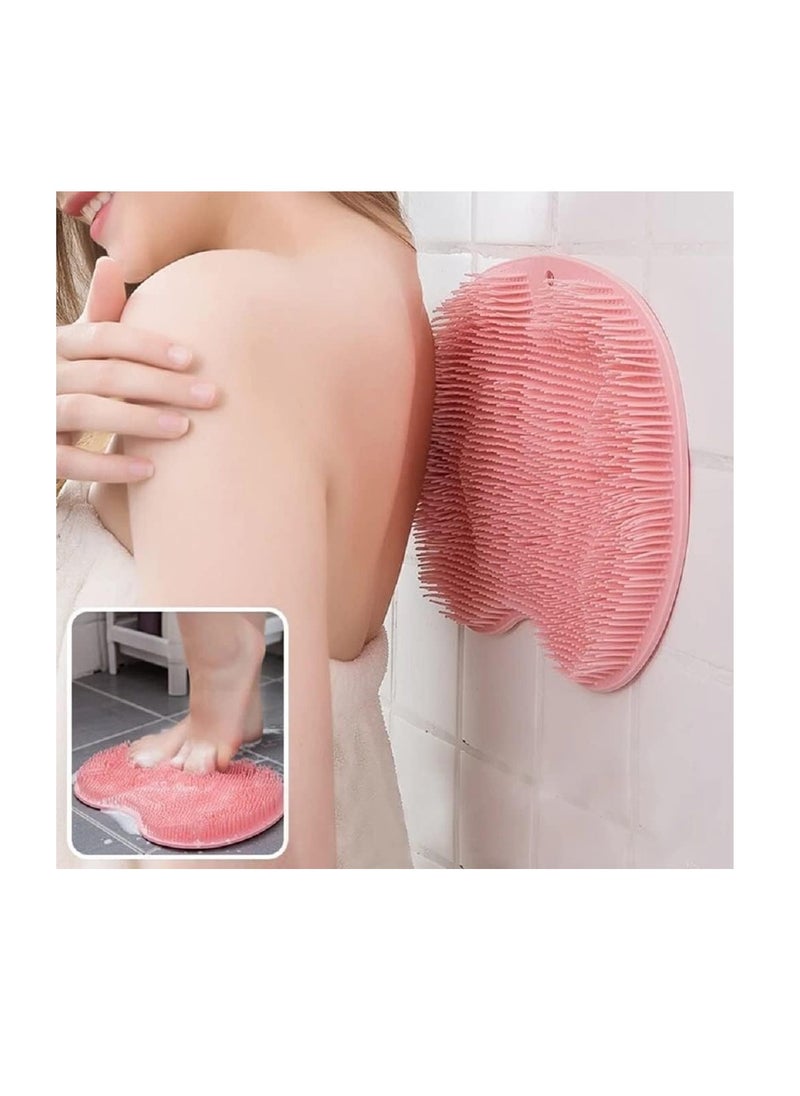 Dubkart - Shower Foot Scrubber Larger Size Mat with Non Slip Suction Cups  Cleans Smooths Exfoliates and Massages Your Feet Without Bending - Image 1