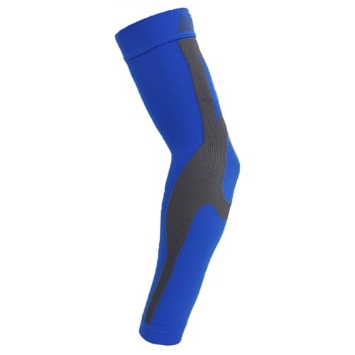 B-Driven Sports Compression Arm Sleeve for Men & Women - Medical Grade 20-30mmHg, Bicep, Forearm, Elbow Support, Lymphedema, Baseball, Basketball, Tennis, Work, Weightlifting - Blue Large 1pc - Image 1