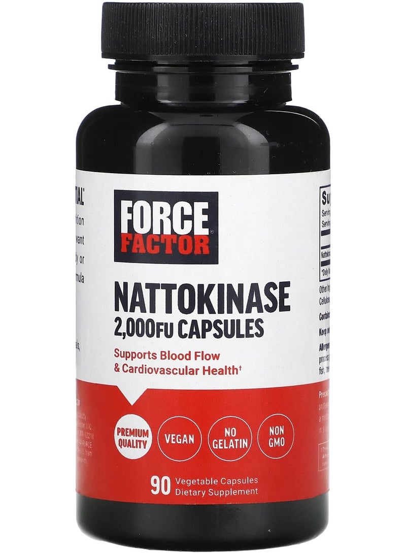 Force Factor Nattokinase 2000 FU 90 Vegetable Capsules