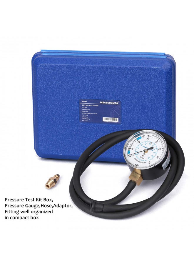 MEASUREMAN MEASUREMAN Natural Gas or LP Gas Manifold Pressure Test Kit, 0-35 "W.C., 1/4" NPT, 40" Length Hose  - Image 2