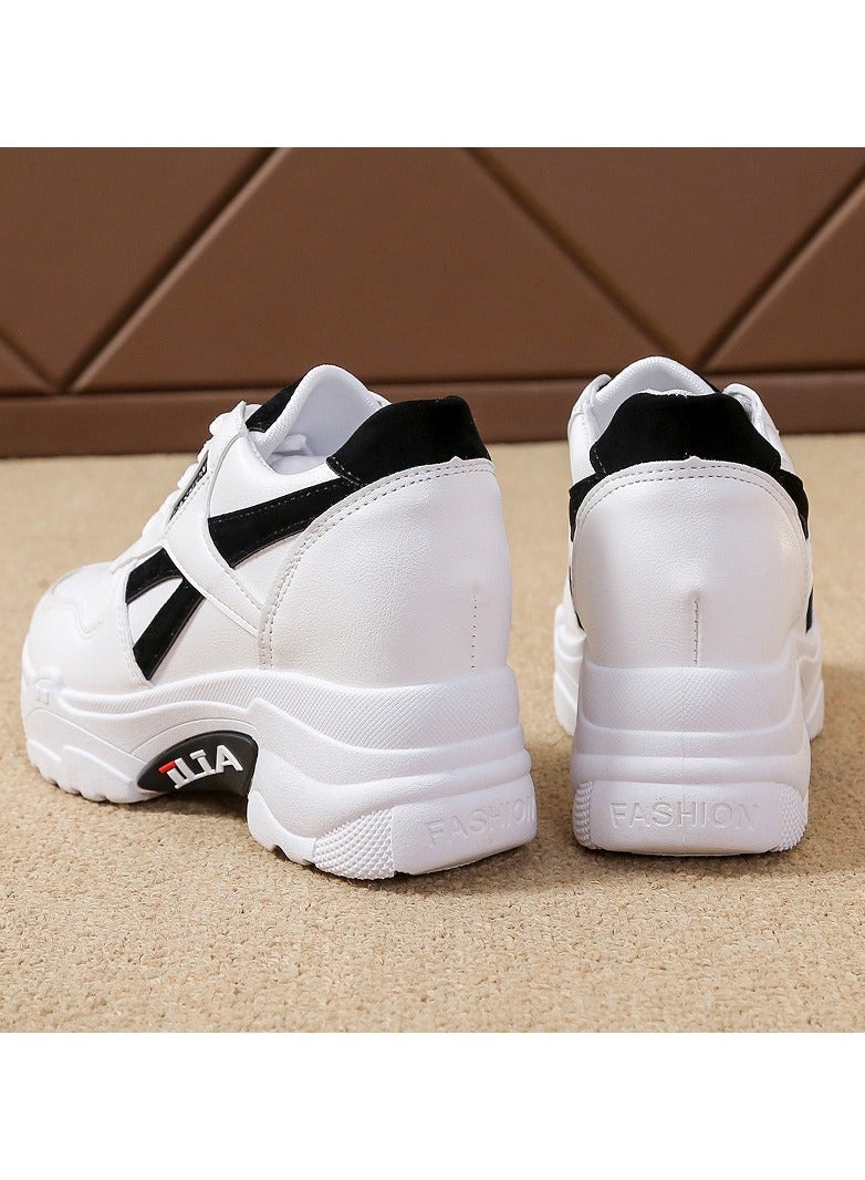 2023 Soft Soled Leather Top Breathable Casual Sports Running Shoes For Women - Image 2