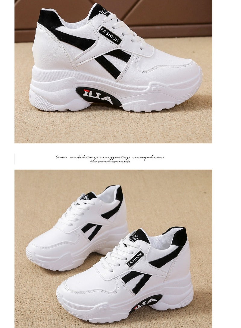 2023 Soft Soled Leather Top Breathable Casual Sports Running Shoes For Women - Image 4