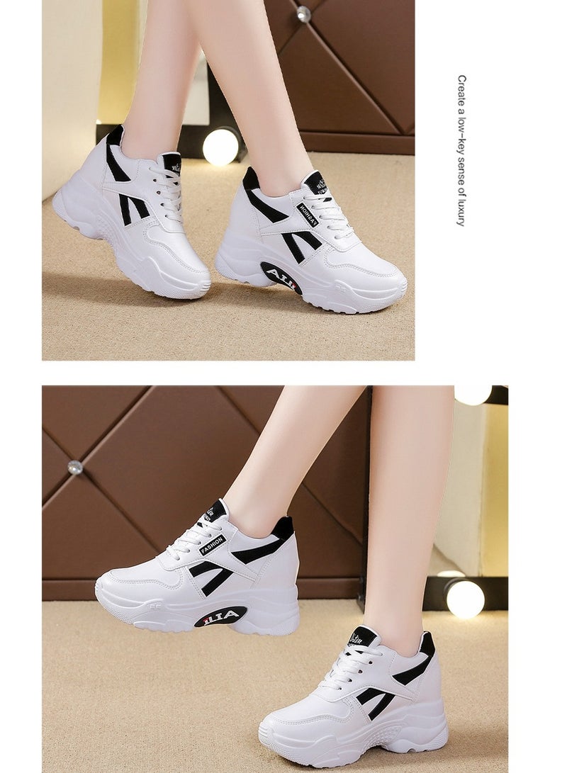 2023 Soft Soled Leather Top Breathable Casual Sports Running Shoes For Women - Image 3