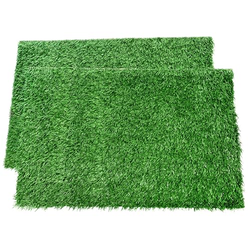 LOOBANI Dog Grass Pee Pads, Artificial Dog Grass Pads for Potty Tray, Fake Grass for Dogs to Pee On, Outdoor Indoor Pee Grass for Dog Potty(14*18 inch) - Image 1
